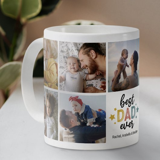 Beste papa ooit l Aangepaste fotocollage Koffiemok