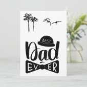 Beste papa ooit l Moderne vaderdag Feestdagenkaart (Staand voorkant)