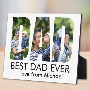 Beste papa ooit Letter Foto Fotoplaat