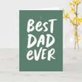 Beste papa ooit leuk koel groen foto Vaderdag Kaart (Gele Bloem)