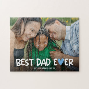 Beste Papa Ooit Leuke Familie Foto Legpuzzel