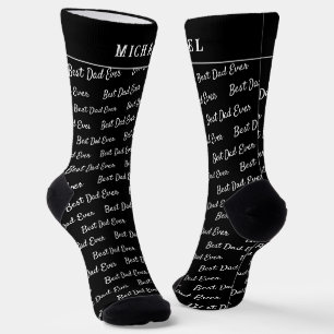 Beste papa ooit Leuke monogram Sokken