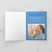 Beste Papa Ooit Leuke Typografie 4 Foto Kaart (Binnen)