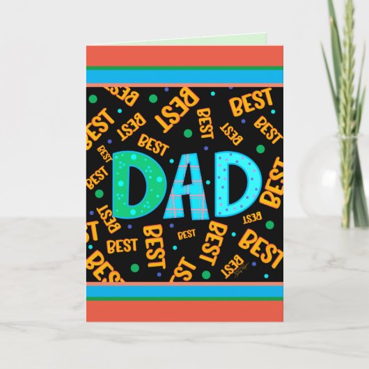 Beste papa ooit Leuke Vaderdag Inspirivity Kaart (Voorkant)