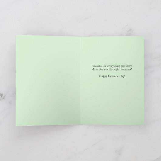 Beste papa ooit Leuke Vaderdag Inspirivity Kaart (Binnen)