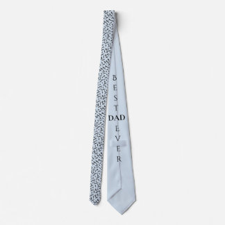 Beste papa ooit licht blauw en zwart lijnen patroo stropdas
