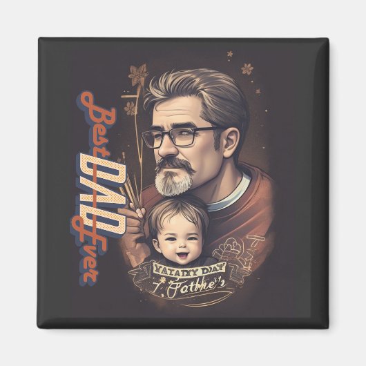 Beste papa ooit magneet (Voorkant)