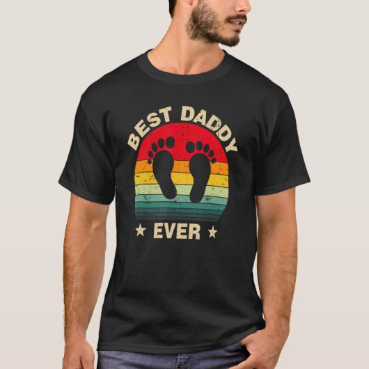 Beste papa ooit Mannen Retro Decor Papa T-shirt (Voorkant)