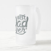Beste Papa Ooit Matglazen Bierpul Matglas Bierpul (Voorkant rechts)