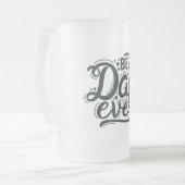 Beste Papa Ooit Matglazen Bierpul Matglas Bierpul (Voorkant links)