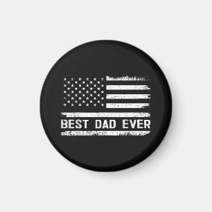 Beste Papa Ooit met Amerikaanse Vlag Cadeaus Vader Magneet