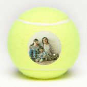 Beste papa ooit | Met de hand geletterde foto Tennisballen (Achterkant)