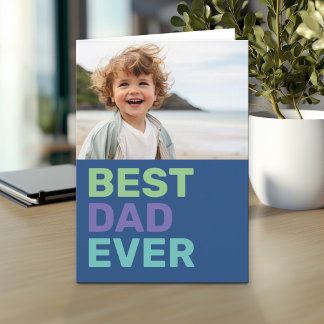 Beste papa ooit met foto - Vaderdag Kaart