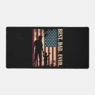 Beste Papa Ooit Met Ons Amerikaanse Vlag Vintage V Bureaumat