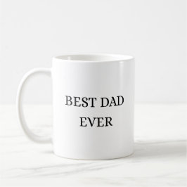 Beste Papa Ooit Minimalistische Taupe Kunst Koffiemok