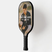 Beste papa ooit | Modern 2 foto Pickleball Paddle (Links)