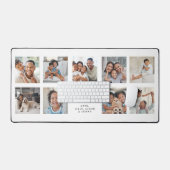 Beste papa ooit | Modern 9 foto-collagerooster Bureaumat (Keyboard & Muis)