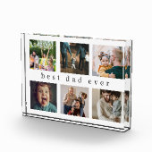 Beste papa ooit | Modern collage fotoblok (Rechts)