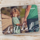 Beste papa ooit Modern Eenvoudig Speels Script Fot Magneet