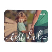 Beste papa ooit Modern Eenvoudig Speels Script Fot Magneet (Horizontaal)