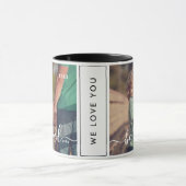 Beste papa ooit Modern Eenvoudig Speels Script Fot Mok (Midden)