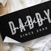 Beste papa ooit Modern Elegant Eenvoudige Vaderdag Badhanddoek