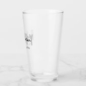 Beste papa ooit Modern Elegant Eenvoudige Vaderdag Glas (Links)