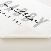 Beste papa ooit Modern Elegant Eenvoudige Vaderdag Sherpa Deken (3/4)