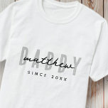 Beste papa ooit Modern Elegant Eenvoudige Vaderdag T-shirt<br><div class="desc">Dit eenvoudige en moderne ontwerp bestaat uit san serif typografie.</div>