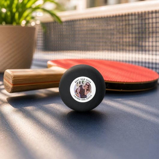 Beste Papa Ooit Modern Foto Bericht Vader Pingpongbal