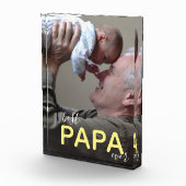 Beste papa ooit Modern handschrift Opa & Baby P Fotoblokken (Rechts)
