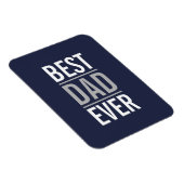 Beste Papa Ooit | Modern Navyblauw Magneet (Rechterzijde)