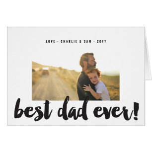 Beste Papa Ooit Modern Vette Kwast Lettertype Foto