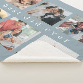 Beste papa ooit | Moderne collage foto Sherpa Deken (3/4)