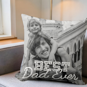 Beste papa ooit moderne coole steek aangepaste fot kussen