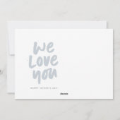 Beste papa ooit moderne foto blauwe Vaderdag Feestdagenkaart (Achterkant)