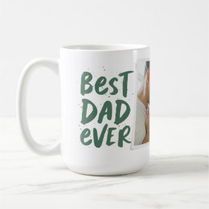 Beste papa ooit moderne foto groene Vaderdag Koffiemok