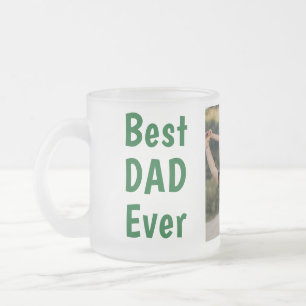 Beste papa ooit moderne foto groene Vaderdag Matglas Koffiemok