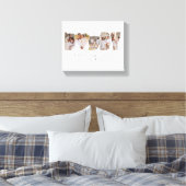 Beste papa ooit moderne fotocollage Vaderdag Canvas Afdruk (Insitu (Slaapkamer))