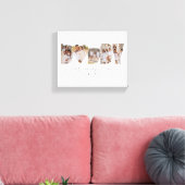 Beste papa ooit moderne fotocollage Vaderdag Canvas Afdruk (Insitu (Woonkamer))