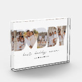 Beste papa ooit moderne fotocollage Vaderdag Fotoblokken (Links)