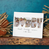 Beste papa ooit moderne fotocollage Vaderdag Fotoplaat (Zijkant)