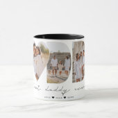 Beste papa ooit moderne fotocollage Vaderdag Mok (Midden)