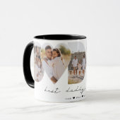 Beste papa ooit moderne fotocollage Vaderdag Mok (Voorkant links)