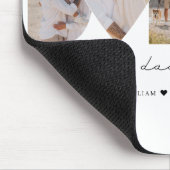 Beste papa ooit moderne fotocollage Vaderdag Muismat (Hoek)