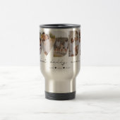 Beste papa ooit moderne fotocollage Vaderdag Reisbeker (Center)