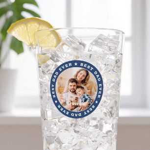 Beste papa ooit moderne ster aangepaste foto glas