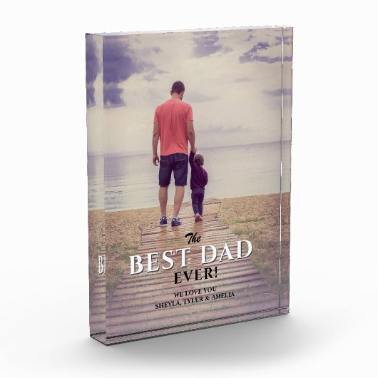 Beste papa ooit moderne typografie vol fotoblokken (Links)