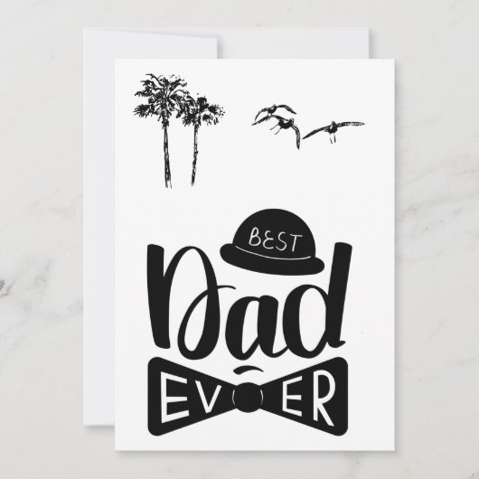 Beste papa ooit! Moderne vaderdag Feestdagenkaart (Voorkant)