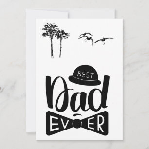 Beste papa ooit! Moderne vaderdag Feestdagenkaart